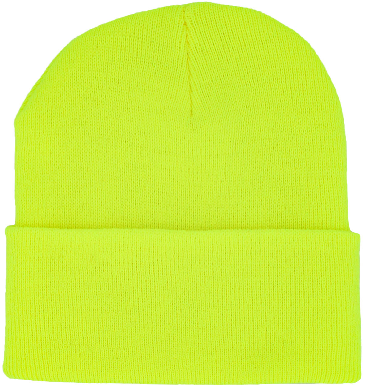 Neon Yellow ski hat product view